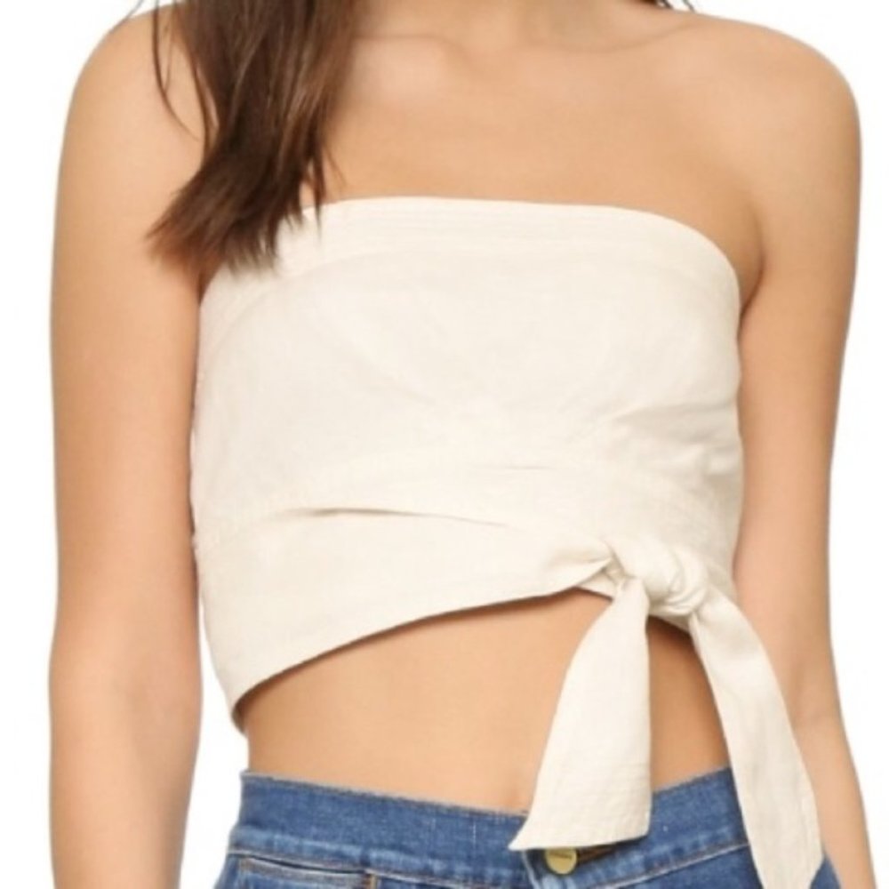 Free People Linen Riverside Tube Top - Picture 4 of 12